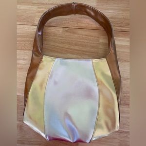 Metallic Gold Silver Bronze Shoulder Bag